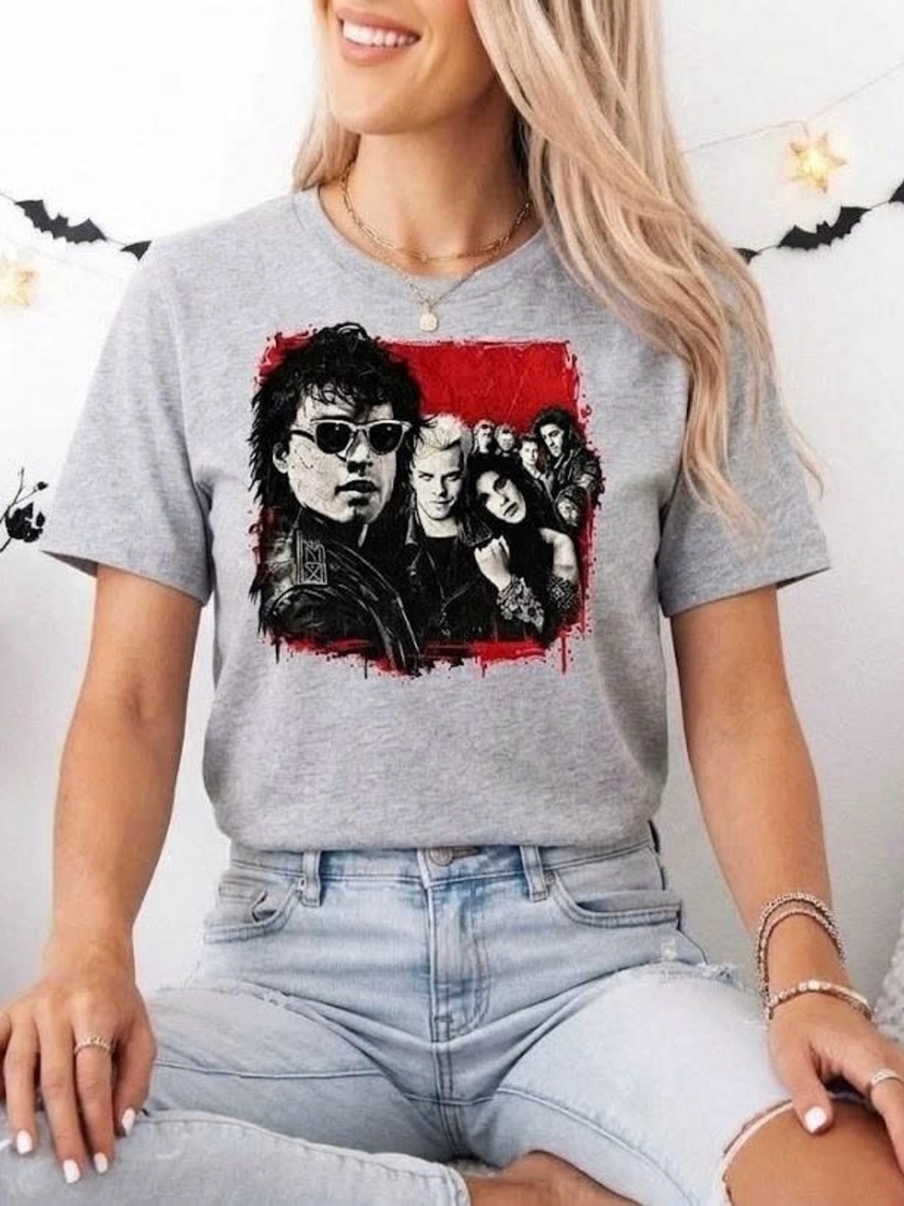 The Lost Boys 1987 Vampire Movie Graphic T-Shirt 80s Cult Classic Horror Tee